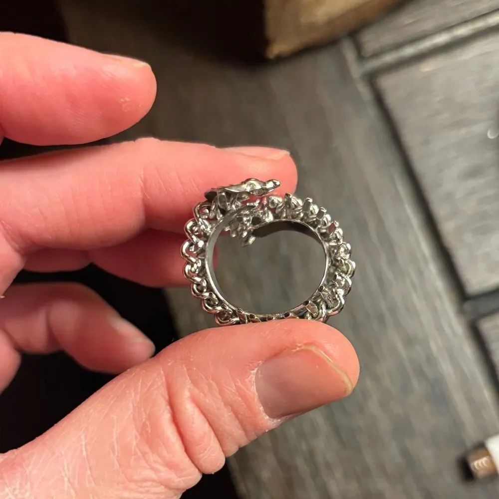 Silver Fish Skeleton Ring - Picture 8 of 8
